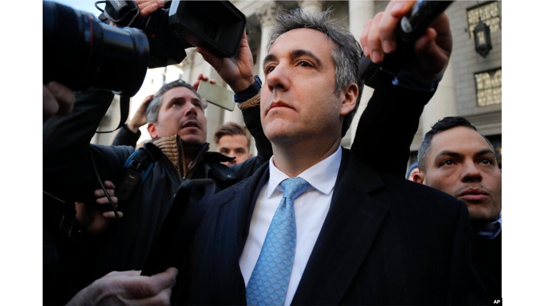 Michael Cohen sala de una corte federal el jueves, 29 de noviembre de 2018 en Nueva York.
