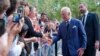 King Charles III greets members of the public outside Clarence House in London after he was formally proclaimed monarch by the Privy Council, Sept. 10, 2022. 