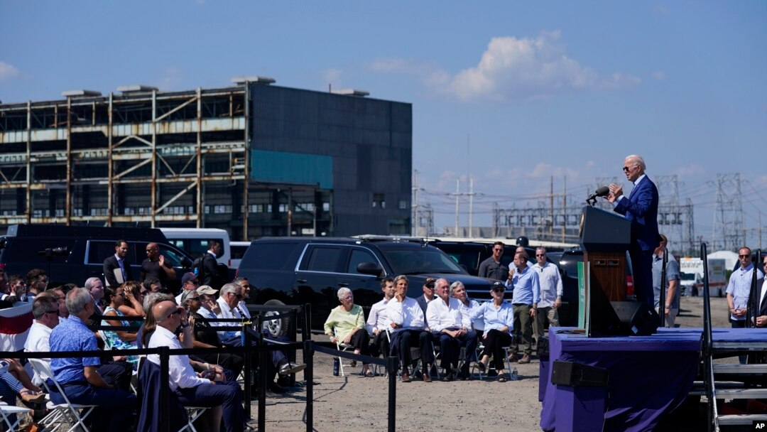 FILE - President Joe Biden speaks about climate change and clean energy at Brayton Power Station, July 20, 2022, in Somerset, Mass.
