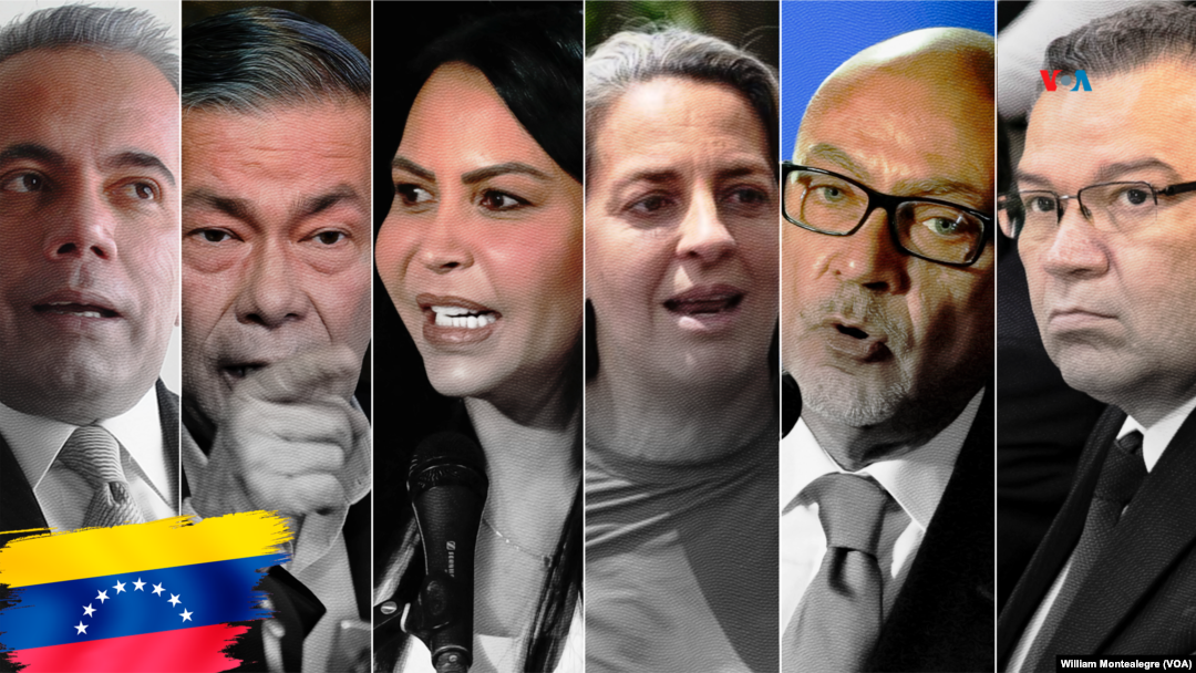 Collage de fotografías de los políticos de oposición en Venezuela que suenan como posibles representantes de la candidata ganadora de la primaria, María Corina Machado, si le impiden postularse para la presidencial de julio.