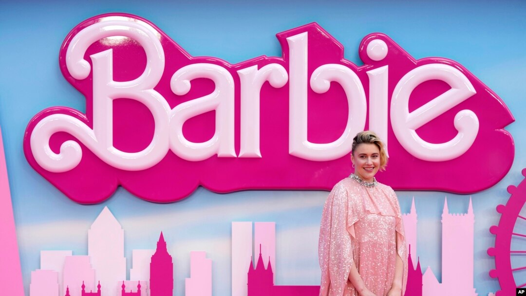 Writer/director/executive producer Greta Gerwig poses for photographers upon arrival at the premiere of the film 'Barbie' in London, Britain, July 12, 2023. (Scott Garfitt/Invision/AP)