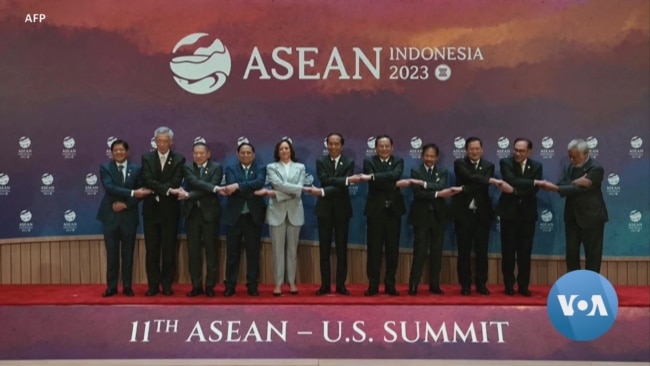 Myanmar’s Seat Empty as Harris Speaks to ASEAN Leaders