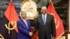 Presidente de Angola, João Lourenço, e secretário de Defesa dos Estados Unidos, Lloyd Austin, Luanda, Angola, 27 setembro 2023 (cortesia Embaixada dos EUA em Angola)