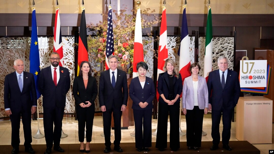 지난 8일 일본에서 G7, 주요 7개국 외교장관 회담이 열렸다.