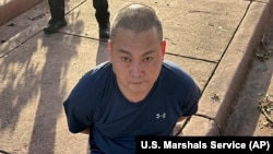 美國警方發布的照片顯示，涉嫌殺害四名華人的犯罪嫌疑人陳武已經被邁阿密海灘警方逮捕。 （2022年11月22日）