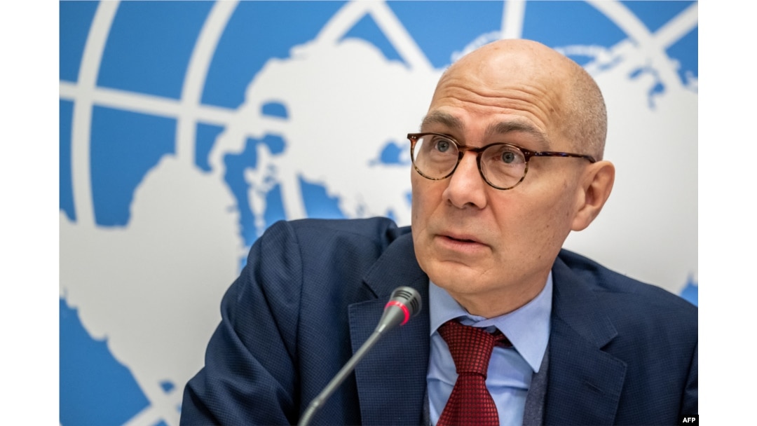 ARCHIVO - El Alto Comisionado para los Derechos Humanos, Volker Tuerk, habla en una conferencia de prensa en las oficinas de la ONU en Ginebra, el 9 de diciembre de 2022.