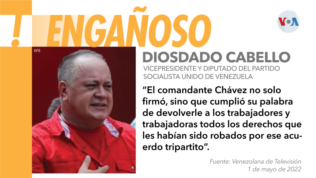 Diosdado Cabello es el vicepresidente del gobernante partido PSUV de Venezuela. [Gráfica: William Montealegre, VOA]