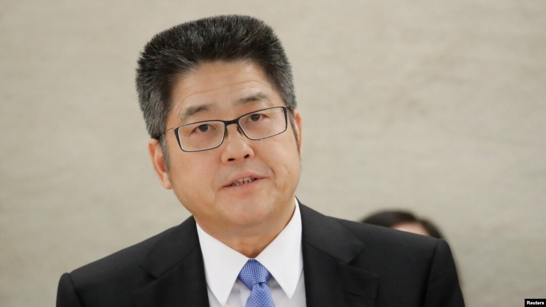 中國副外長樂玉成2018年11月出席聯合國人權理事會中國人權狀況審議會(路透社)