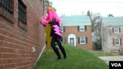 Lightning Bolt Lady tries to walk through a brick wall...but can she?