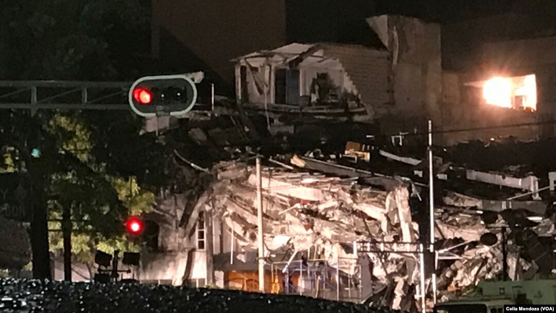 Colonia Roma is one of the areas of Mexico City hard hit by the 7.1 magnitude earthquake that struck southeast of the city, Sept. 19, 2017. 
