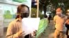 香港內地生中國國家憲法日舉白紙 爭取結束清零政策等4項訴求