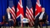FILE - British Prime Minister Liz Truss and U.S. President Joe Biden hold a bilateral meeting during the 77th U.N. General Assembly at U.N. headquarters in New York, Sept. 21, 2022.