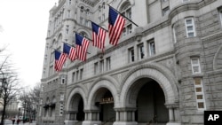 FILE - The Trump International Hotel at 1100 Pennsylvania Ave. NW in Washington.