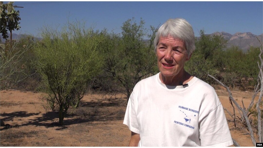 Diane Hoelter of Humane Borders. (G. Flakus/VOA)