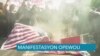 Manifestan Pran Lari Pewou nan Moman Lidè yo tap Rive pou Asiste Somè APEC la 