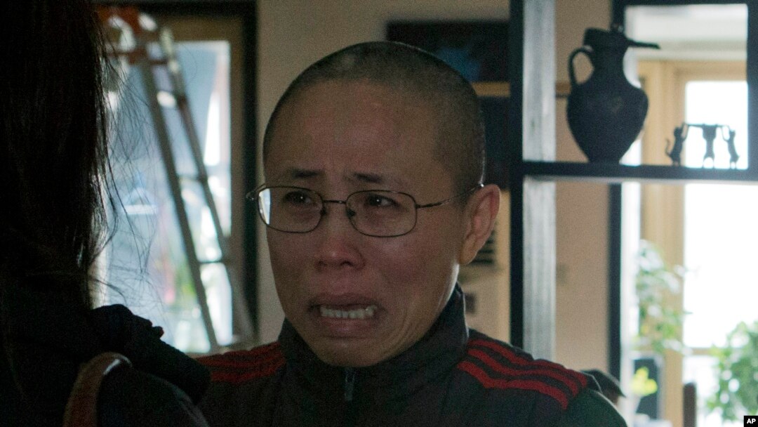 諾貝爾和平獎得主劉曉波去年因癌症病逝後，其遺孀劉霞一直遭中國政府軟禁（資料照片）