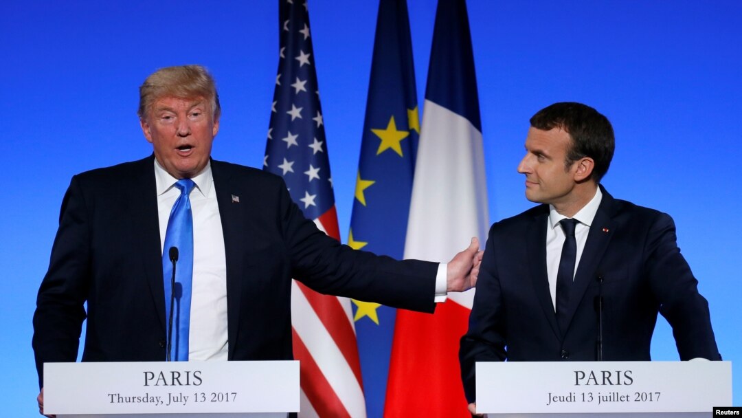 Donald Trump e Emmanuel Macron