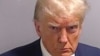 Imagen de la ficha policial del expresidente Donald Trump, tras ser fichado en la cárcel del condado de Fulton, en Georgia, EEUU, el 24 de agosto de 2023.