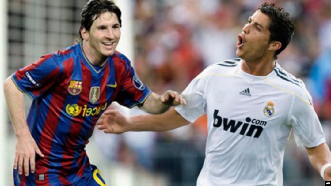 Lionel Messi, do Barcelona vs. Cristiano Ronaldo, do Real Madrid.