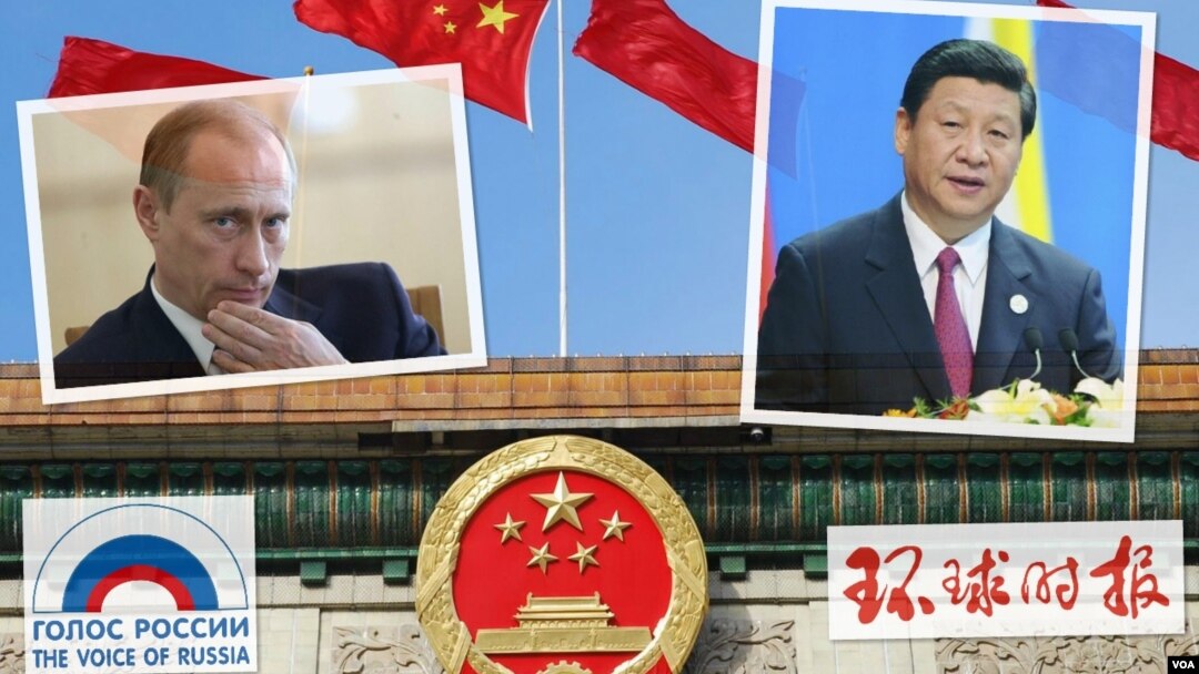 新華網發表署名文章《中國若動盪，只會比蘇聯更慘》引發中國輿論熱議和俄羅斯的反擊(合成圖片)