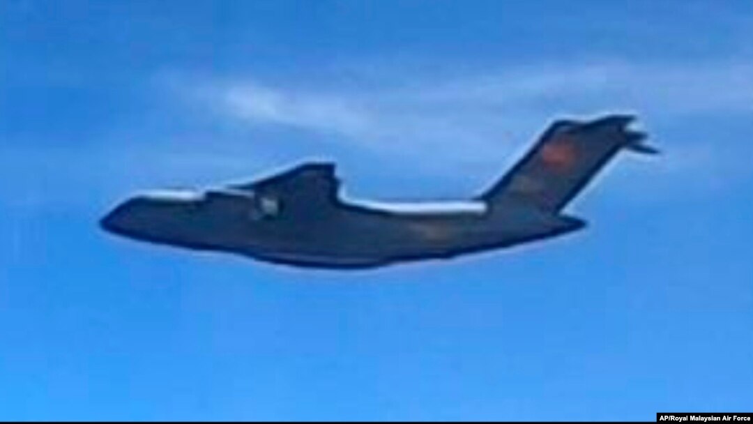 馬來西亞當局稱中國解放軍空軍的“西安Y-20”運輸機出現在馬來西亞海域上空。所拍攝圖片來自馬來西亞皇家空軍。（2021年5月31日）