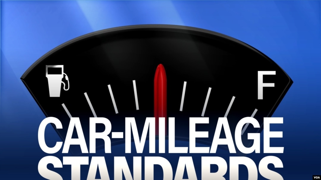 Automobile fuel gauge, with needle in the middle, on texture with CAR-MILEAGE STANDARDS lettering, finished graphic