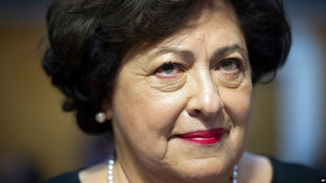 Katherine Archuleta, director of the Office of Personnel Management, testifies before a Senate appropriations subcommittee in Washington, June 23, 2015.