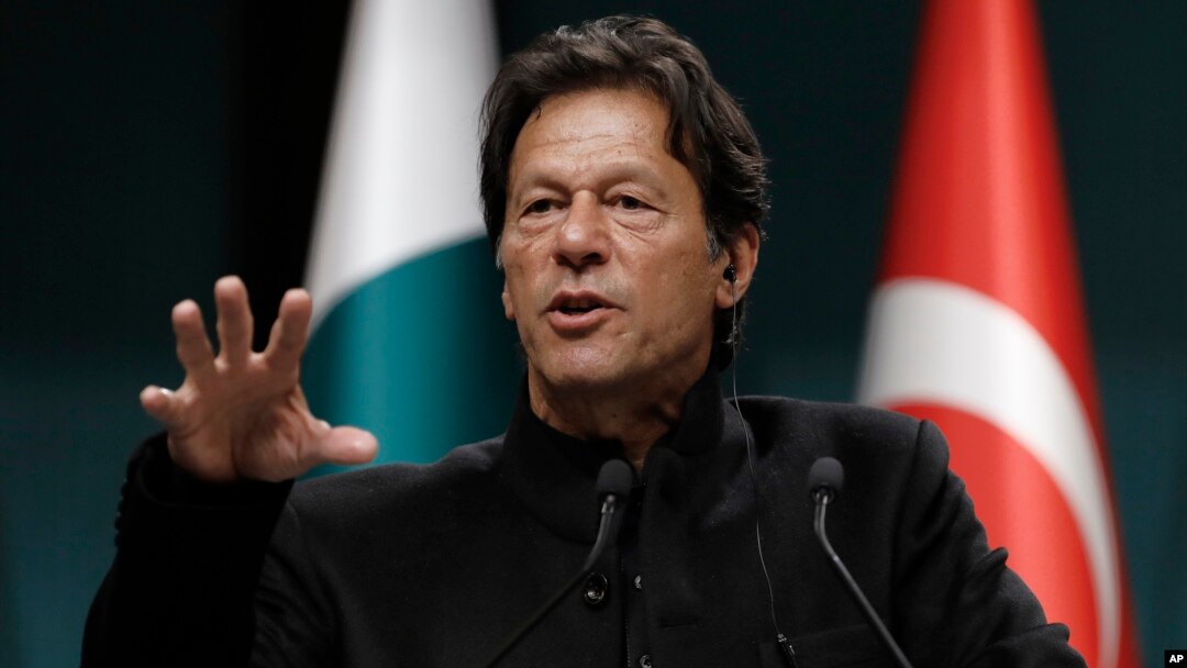 FILE - Pakistan's Prime Minister Imran Khan speaks during a news conference in Ankara, Turkey, Jan. 4, 2019.