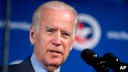 Vice President Joe Biden speaks at the first U.S.-Ukraine Business Forum co-hosted by the U.S. Chamber of Commerce and the Commerce Department, July 13, 2015, in Washington. 