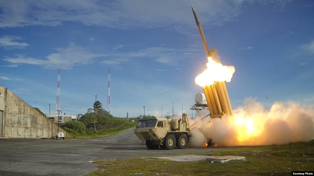 지난 2013년 9월 미군의 고고도 미사일 방어체계 '사드(THAAD)' 시험발사 장면. 사진 제공: 미 미사일방어청.