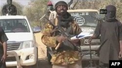 A screen grab from a video of Nigerian Islamist extremist group Boko Haram obtained by AFP shows the leader of the Islamist extremist group Boko Haram Abubakar Shekau delivering a message, Jan. 20, 2015. 