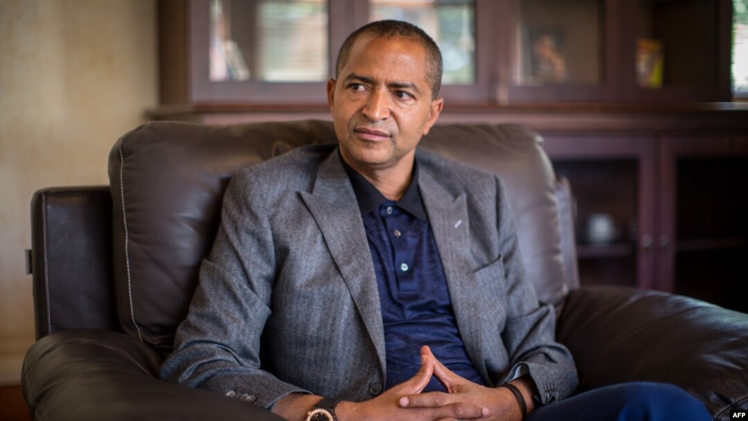 FILE - Moise Katumbi Chapwe, Governor of Democratic Republic of Congo's Katanga province, is pictured during an interview, on June 2, 2015 in Lubumbashi. 