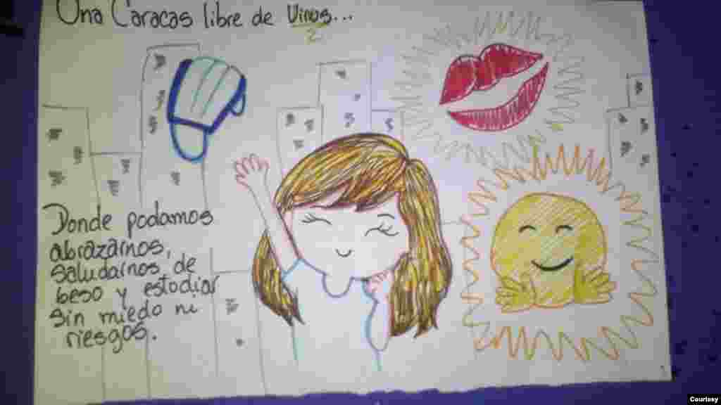 Scarle Contreras de 11 años desea que sea una ciudad donde todos se puedan volver a abrazarse sin miedo a contagiarse.