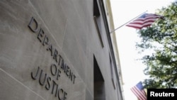FILE - The Justice Department building in Washington, D.C.