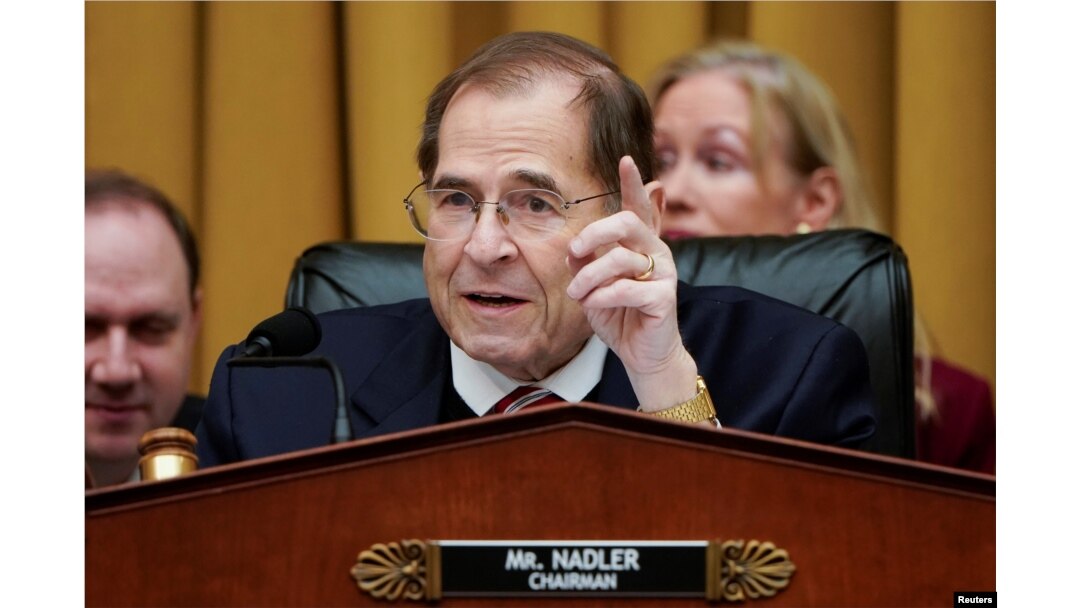 FILE - Chairman of the House Judiciary Committee Jerrold Nadler speaks during a hearing on Capitol Hill in Washington, March 26, 2019.