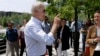 Former U.S. vice president and Democratic presidential candidate Joe Biden speaks to people in downtown Boston, Massachusetts, June 5, 2019. 
