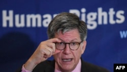 En la foto de archivo el director de Human Rights Watch para las Américas, José Miguel Vivanco, habla durante una conferencia de prensa en la Ciudad de México.