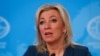 Arhiva - Portparolka Ministarstva spoljnih poslova Rusije, Marija Zaharova, govori tokom godišnje konferencije za štampu šefa ruske diplomatije Sergeja Lavrova u Moskvi, 14. januara 2022.
