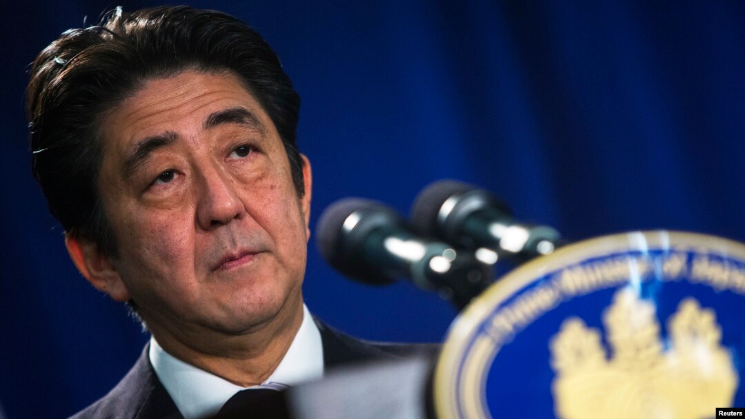 日本首相安倍晉星期五在紐約舉行記者會