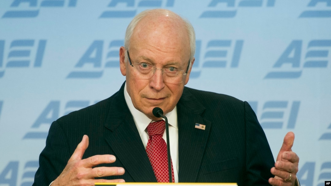 FILE - Former Vice President Dick Cheney speaks at the American Enterprise Institute (AEI) in Washington, Sept. 10, 2014, about the current state and future of American foreign policy. 