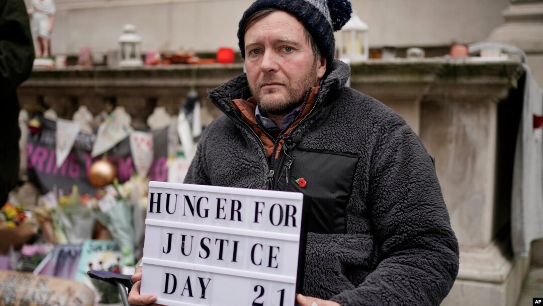 Richard Ratcliffe, the husband of Iranian detainee Nazanin Zaghari-Ratcliffe, poses for the media in London, Nov. 13, 2021.