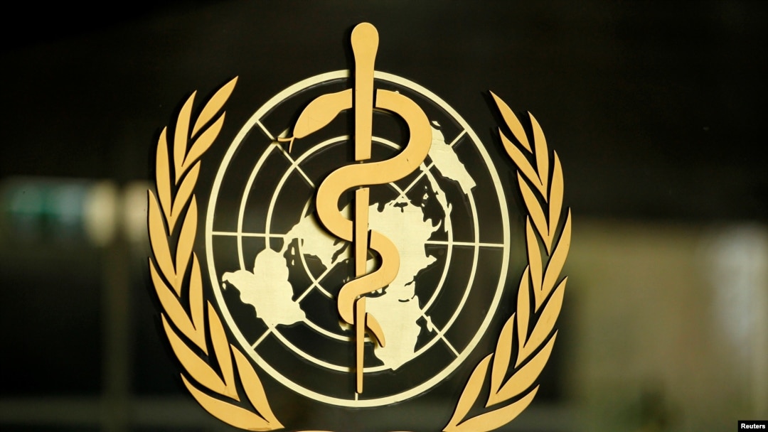 FILE PHOTO: The World Health Organization (WHO) logo is pictured at the entrance of its headquarters in Geneva, January 25, 2015. To match Special Report HEALTH-CORONAVIRUS/WHO-TEDROS REUTERS/Pierre Albouy/File Photo