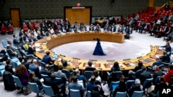 Baraza la Usalama la Umoja wa Mataifa likijadili suala la Palestina