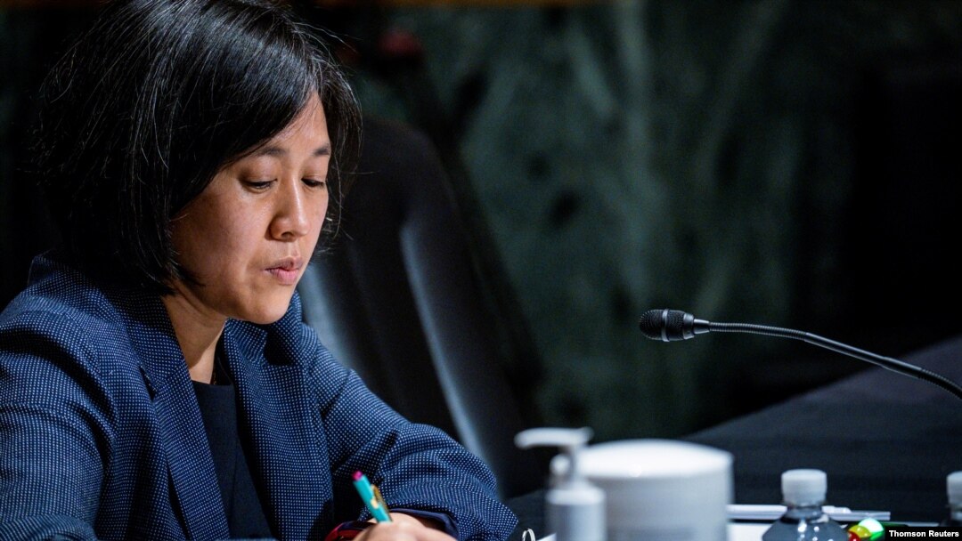 Katherine C. Tai testifies before Senate Finance Committee in Washington.