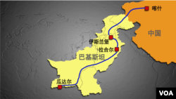 中巴經濟走廊示意圖