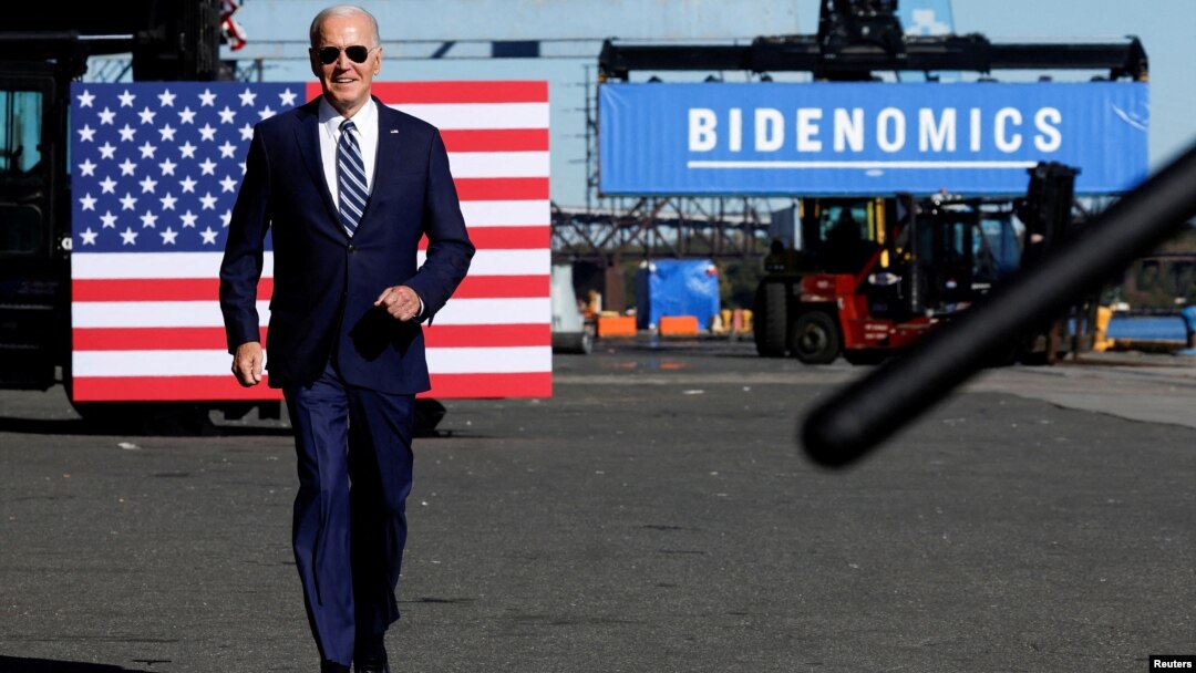 El presidente de EEUU, Joe Biden, durante una visita a Filadelfia para proover su agenda económica el 13 de octubre de 2023.
