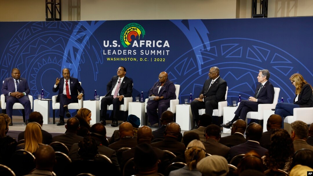 Mkutano wa viongozi wa Marekani na Afrika unaofanyika mjini Washington, DC, Marekani. Jumatano Desemba 14, 2022.