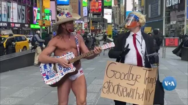 Nyu-York AQShning 45-prezidenti Donald Tramp bilan o’zgacha xayrlashdi