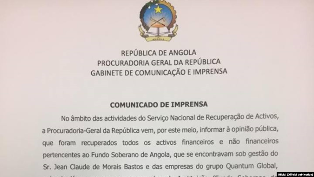 Declaração da PGR sobre libertação de Jean Claude Bastos de Morais