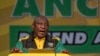 O Presidente da África do Sul, Cyril Ramaphosa, discursa na conferência nacional do Congresso Nacional Africano em Joanesburgo, África do Sul, na sexta-feira, dia 12 de dezembro. 